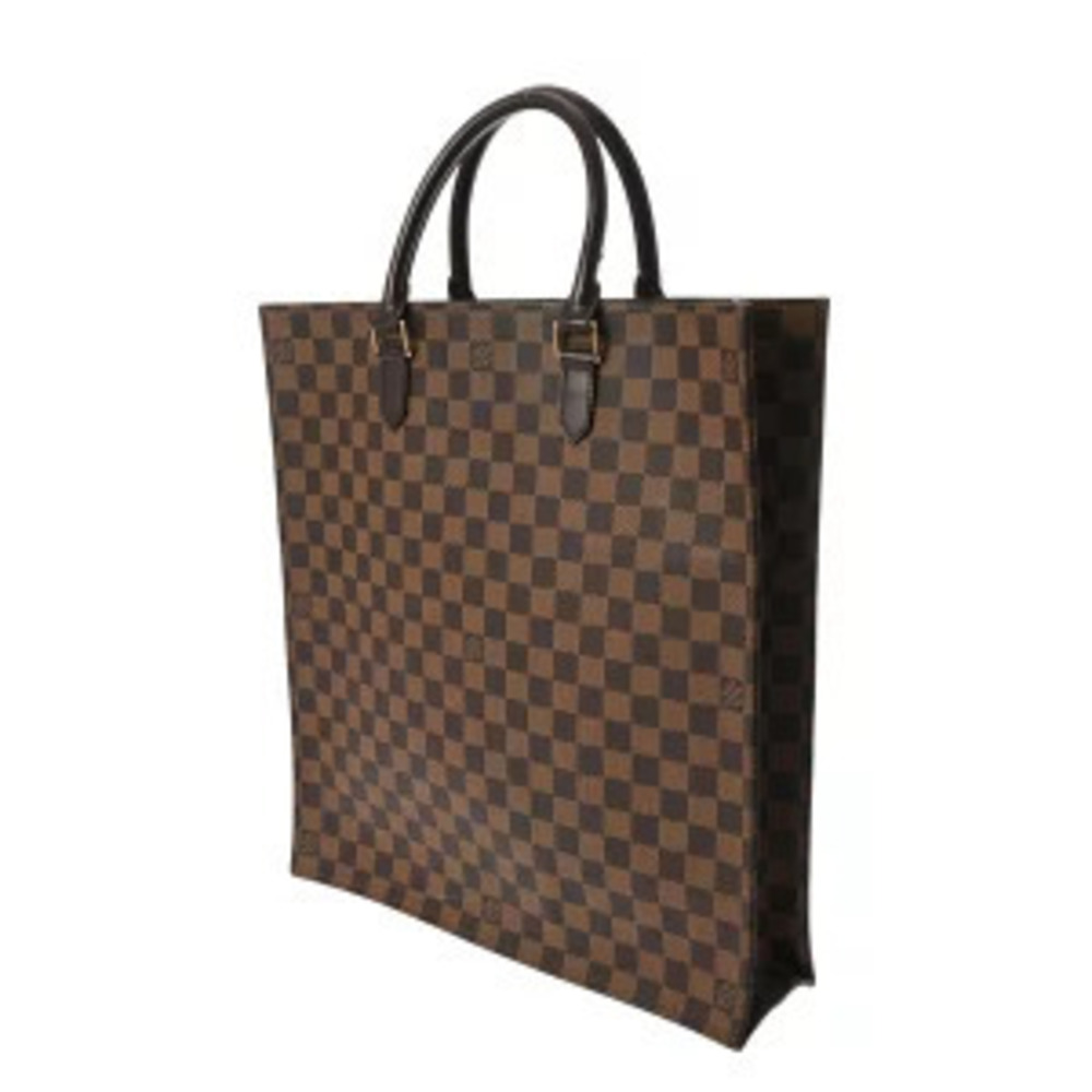 Louis Vuitton Canvas Tote Brown Damier Sac Plat Bag